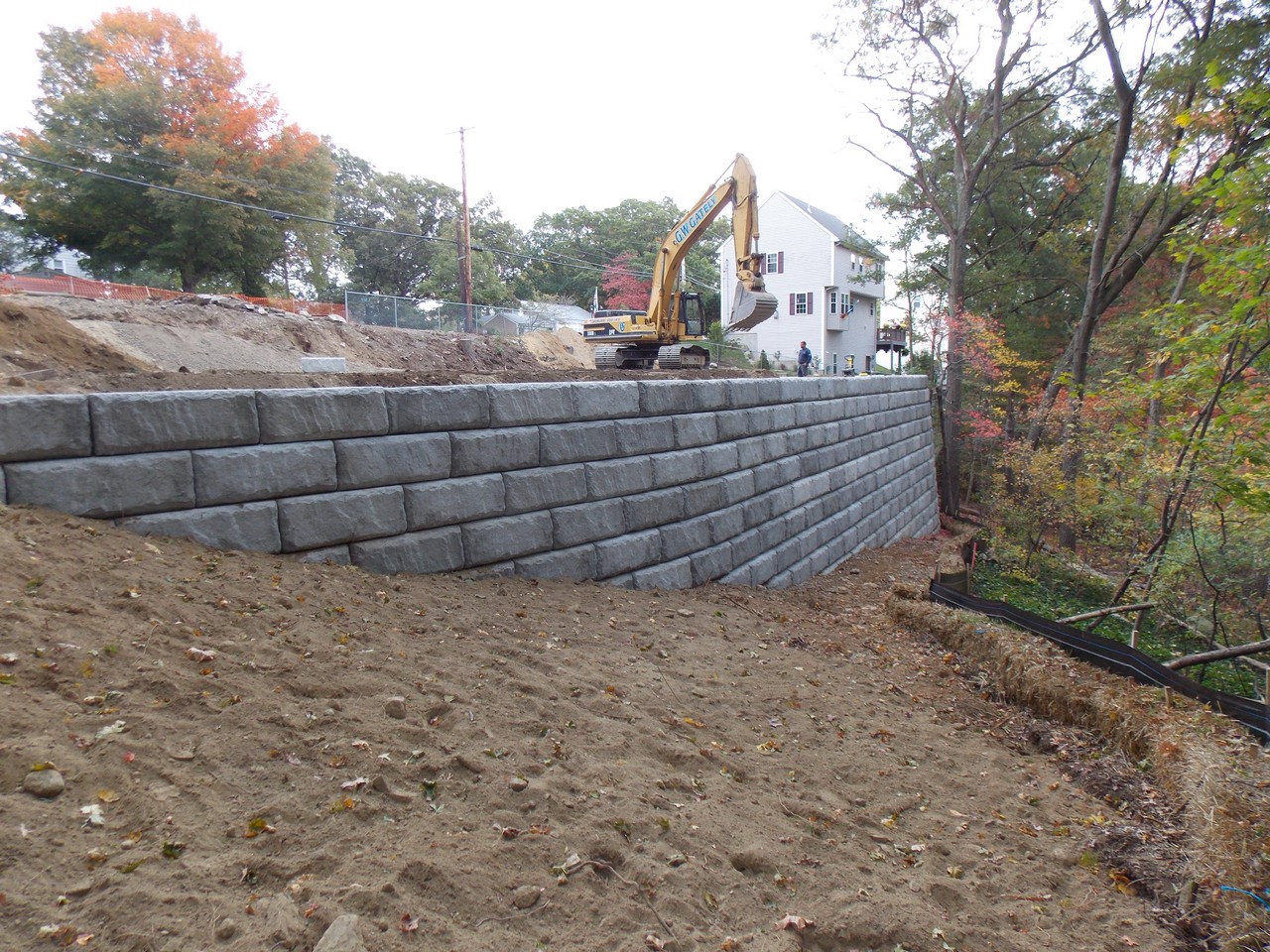 Gately Duplex Retaining Wall, Pine Street, Woburn, MA