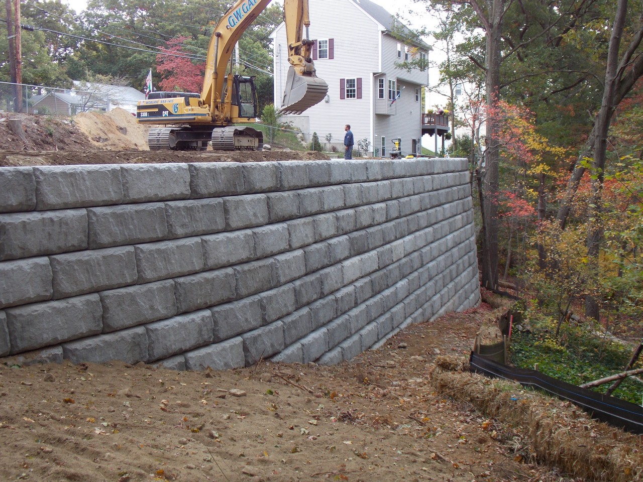 Gately Duplex Retaining Wall, Pine Street, Woburn, MA