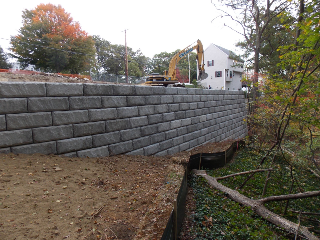 Gately Duplex Retaining Wall, Pine Street, Woburn, MA