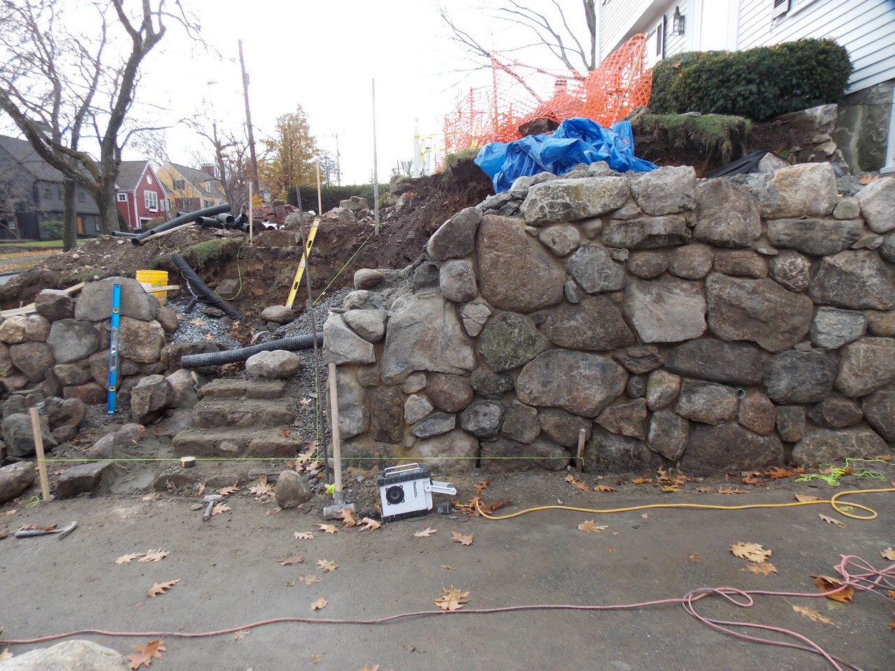 Lincoln Street Retaining Wall Design, Melrose, MA