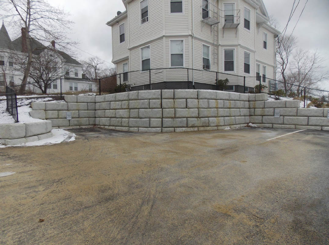 The Armory Retaining Wall Design, Plymouth, MA